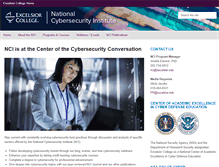 Tablet Screenshot of nationalcybersecurityinstitute.org